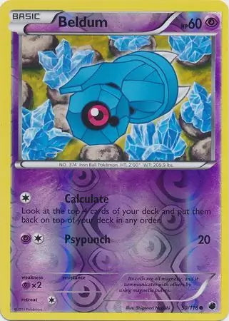 Plasma Freeze Beldum #50/116 reverse holo